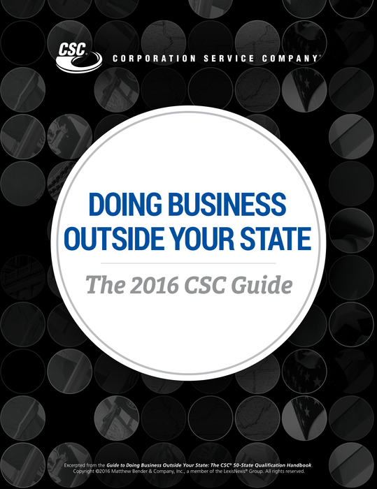 Just Released: Doing Business Outside Your State: The CSC Guide
