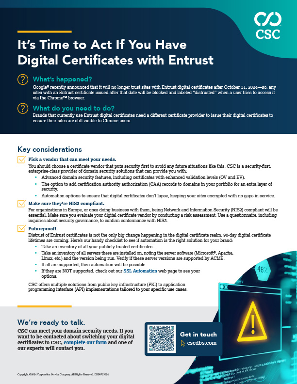 Download Our Recommendations on Choosing a Digital Certificate Provider