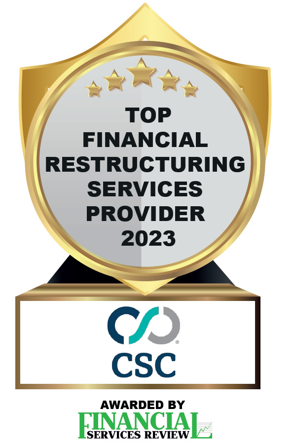 Financial Services Review awarded CSC as Top Financial Restructuring Services Provider