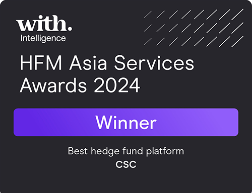 CSC Best Hedge Fund Platform winner, HFM Asia Services Awards