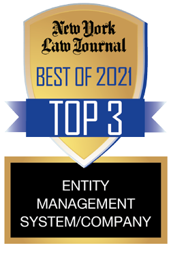 Readers of the New York Law Journal voted CSC as having the Best Entity Management System