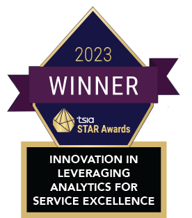 CSC has been awarded for Innovation in Leveraging Analytics for Service Excellence by TSIA